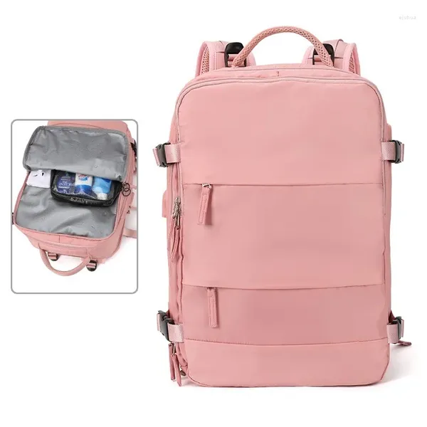 Mochila feminina 15 15,6 16 polegadas bolsa de bagagem de negócios masculina super grande capacidade curta distância laptop mochila