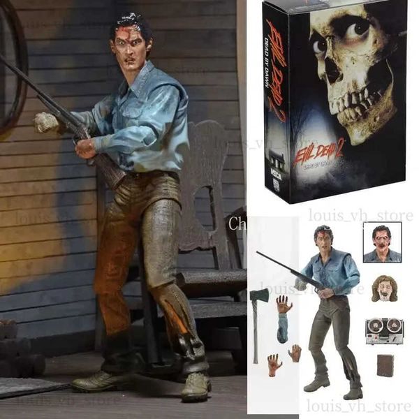 Action Figures giocattolo NECA Figura Evil Dead 2 Dead by Dawn Figura Ash Eligos Classic Terror Figura Halloween Horror Collezione regalo Modello Giocattolo Presente T240325