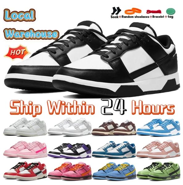 Designer Running Schuhe US -Strumpfmänner Turnschuhe Tiefe weiß schwarze Panda Local Warehouse Triple Pink Green Glow Active Fuchsia in den USA Herren Womens Casual Trainer Gai Tn