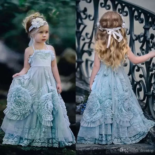 Dollcake Flower Girl платья для свадебных детских театрализованных платье