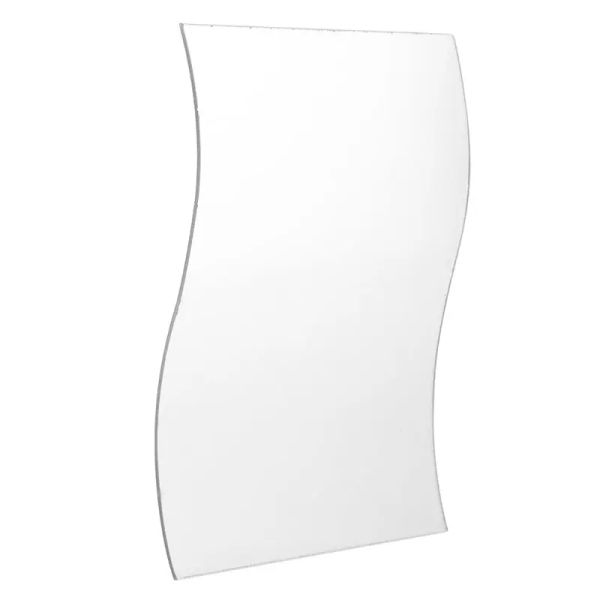 Зеркала, 6 шт./компл., наклейка на настенное зеркало в форме волн, бесплатная комбинация, домашний декор для ванной комнаты, наклейка на настенное зеркало