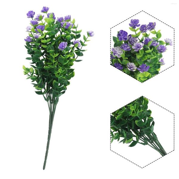 Fiori decorativi Piante finte Fiore artificiale Natale Fattoria francese 1 pezzo Plastica di alta qualità resistente ai raggi UV Meravigliosa bellezza