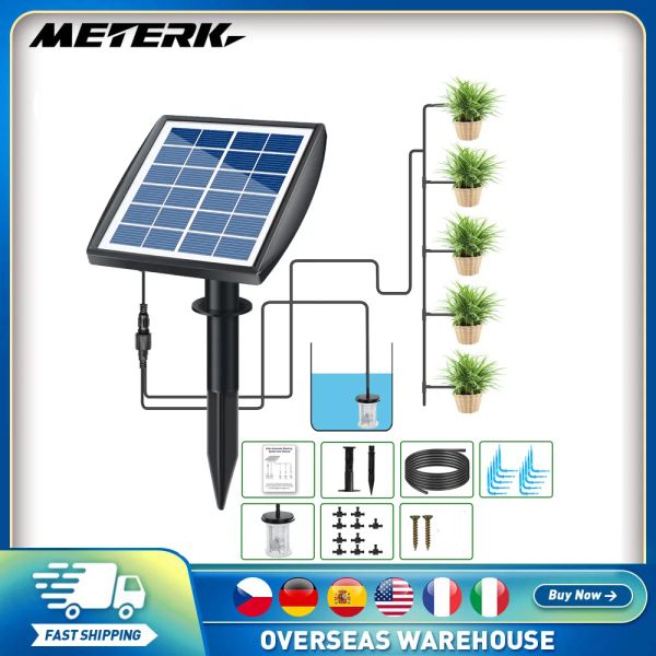 Kits painel solar alimentado fonte de água piscina lagoa jardim pulverizador de água com cabeças de bomba de água fonte de aquário