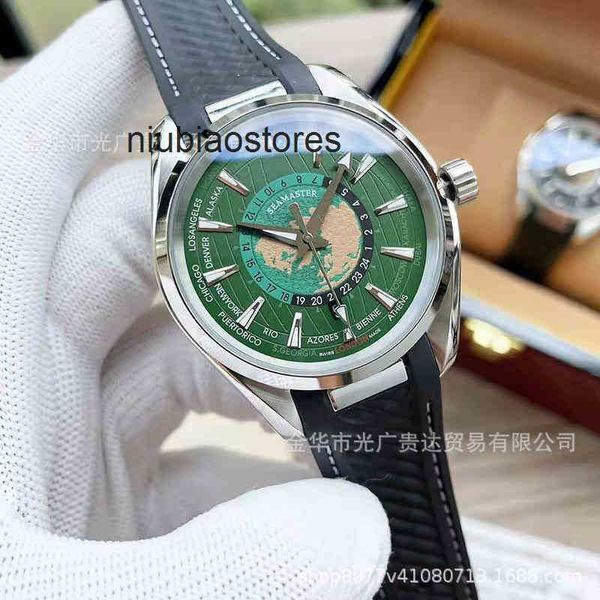 Mens Watch tamamen seri harita moda iş otomatik mekanik lastik bant izle lüks paslanmaz çelik su geçirmez kol saatleri tasarımcı