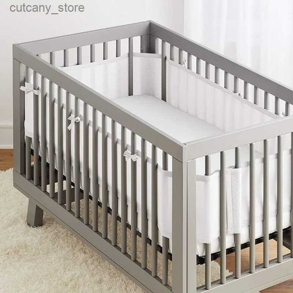 Baby Culles Set biancheria da letto 3D traspirante e anticollisione per recinzione culla Detachab Biancheria da letto Sand per giochi primaverili ed estivi L240320