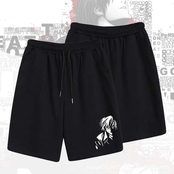 Death Note Аниме повседневные брюки унисекс Night God Moon L летние новые модные свободные спортивные шорты