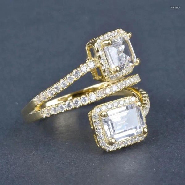 Hochzeit Ringe CAOSHI Stilvolle Wunderschöne Finger Für Frauen Geometrische Zirkonia Schmuck Party Luxus Dame Jahrestag Zubehör