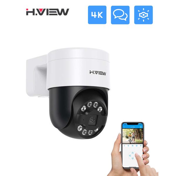 H.VIEW CCTV Güvenlik Poe IP Kamera PTZ 5MP 8MP 4K Dome Açık Audio Video Gözetim NVR Sistemi XMEYE