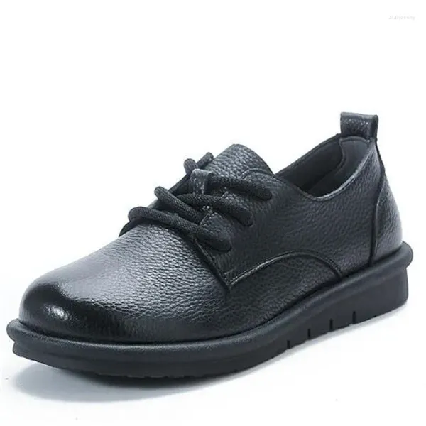Повседневная обувь ZXRYXGS 2024, кроссовки премиум-класса на плоской подошве из натуральной кожи со шнуровкой, женские трендовые удобные туфли на плоской подошве с мягкой подошвой