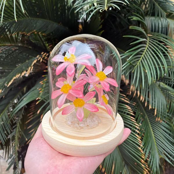 Artigianato Giglio Luce notturna Fatta a mano Fai da te Fiore eterno Decorazioni per la casa Lampada da comodino Regalo di compleanno San Valentino Natale Matrimonio