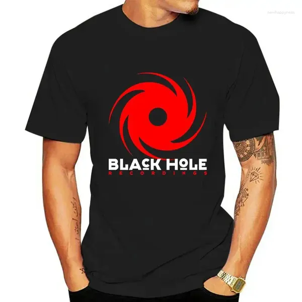 Herren Polos Black Hole Recordings Trance Music Logo T-Shirt Größe S-2XL Hip Hop Kleidung Baumwolle Kurzarm T-Shirt