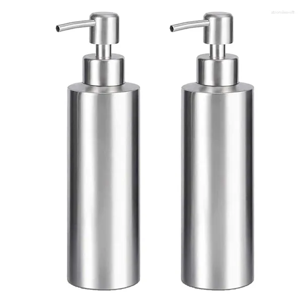 Dispenser di sapone liquido YO-11.8 Oz - Pompa manuale per cucina e bagno con sistema antiruggine in acciaio inossidabile 304 per