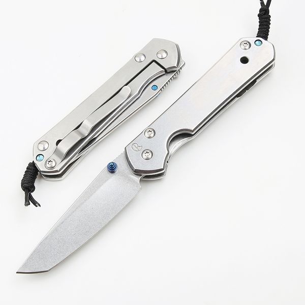 Sonderangebot: Klassische Sebenza 21 kleine Messer CR Klappmesser 5CR15Mov 58HRC Stone Wash Tanto Klinge Edelstahlgriff EDC Taschengeschenkmesser