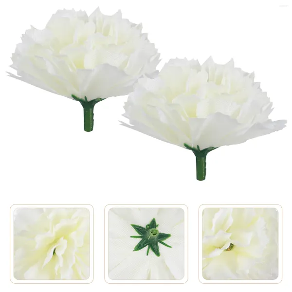 Flores decorativas 20 PCs CARNATION FLOR CABE