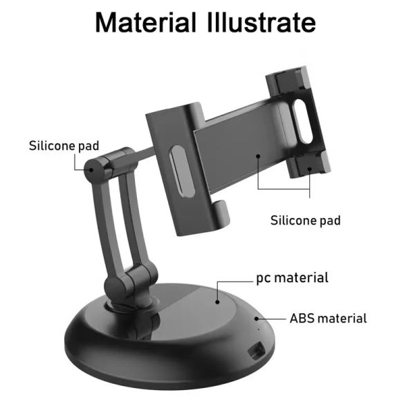 Supporti per tablet PC Supporti da tavolo regolabili in lega di alluminio solido per tablet Smartphone Drop Delivery Computer Networking Acc Otqd0