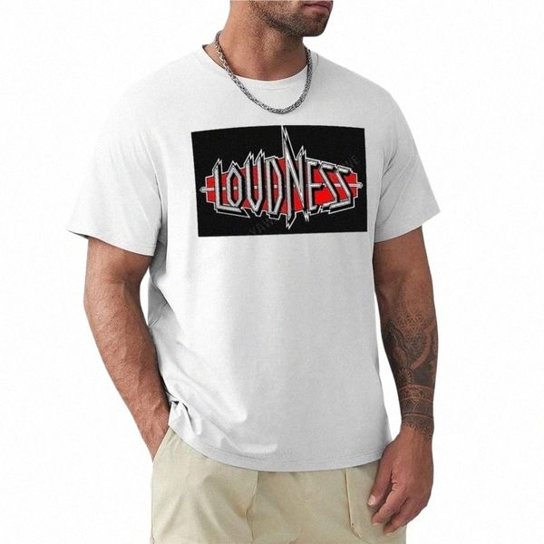 Loudness BAND 07-LOGO T-Shirt Hippie-Kleidung Sommerhemd Mann Kleidung T-Shirts für Männer Cott u9oe #