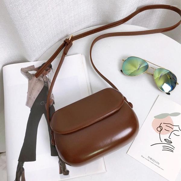 Totes feminino elegante crossbody saco de grande capacidade pu sela casual alça ajustável vintage mensageiro chique hobo