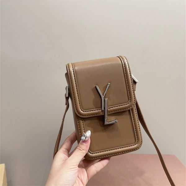 Tasarımcı Moda Crossbody Çanta Kadın Solferin Telefon Gerçek Deri Omuz Çantaları Mektup Mini Günlük Lady Cüzdanlar