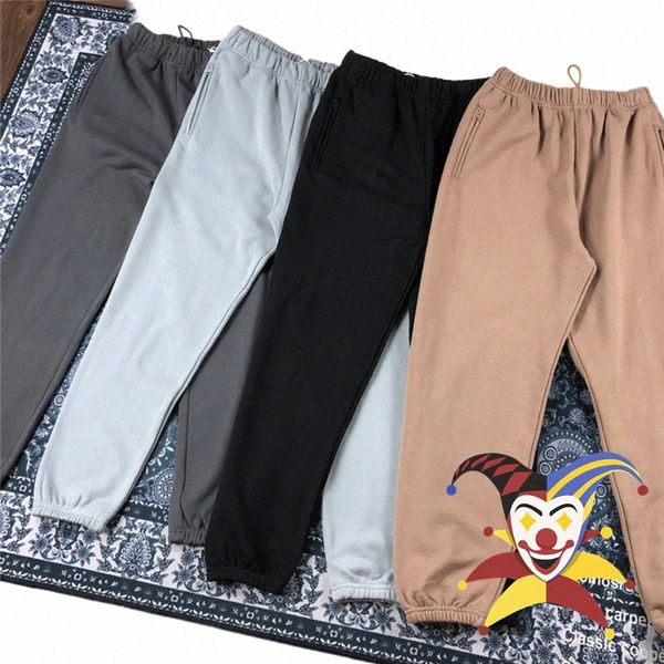 Seas 6 Pantaloni Kanye West Blank Pantaloni Uomo Donna Tasca con cerniera Hip Hop Ye Pantaloni sportivi Terry Cott Pantaloni Y6a9 #