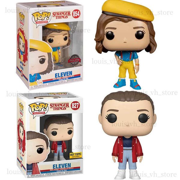 Figuras de brinquedo de ação POP Stranger Things Figura ONZE #854 #828 Hunter x Hunter Hisoka Morow #652 Filme Vinil Modelo Estatueta Boneca Brinquedo de ação T240325