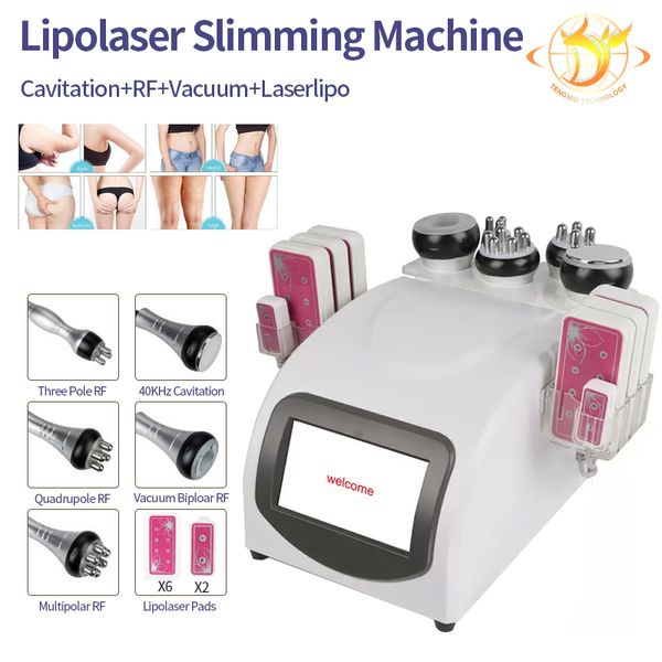 Главная LipoLaser RF Профессиональный аппарат для похудения 10 Largepads Lipo Laser RF Beauty Equipment Устройство для 130