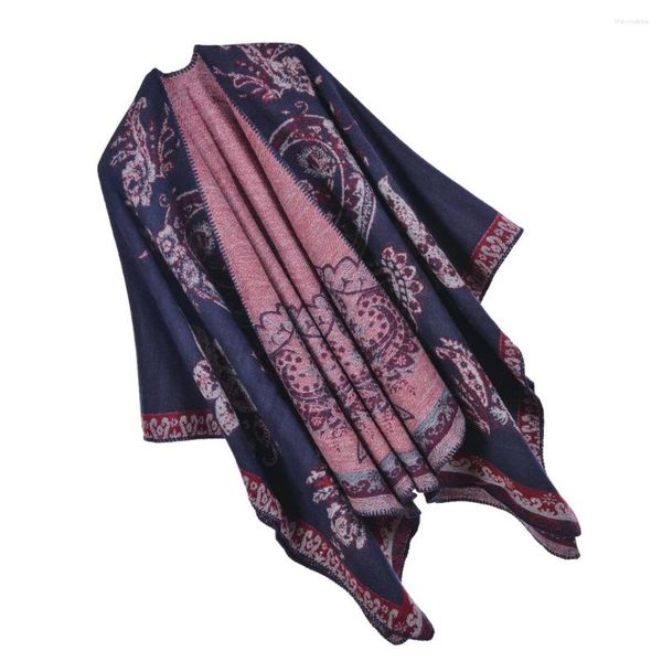 Schals Halswickel Winterschal Warme Ponchos Mehrfarbig Multifunktionales Polyester