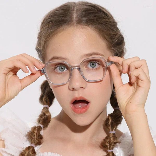 Montature per occhiali da sole 2024 Ragazze Ragazzi Anti Blu Luce Pianura Occhiali Cornice Personalizzata Bambini Laureati 3-12 Prescrizione Miopia Ipermetropia