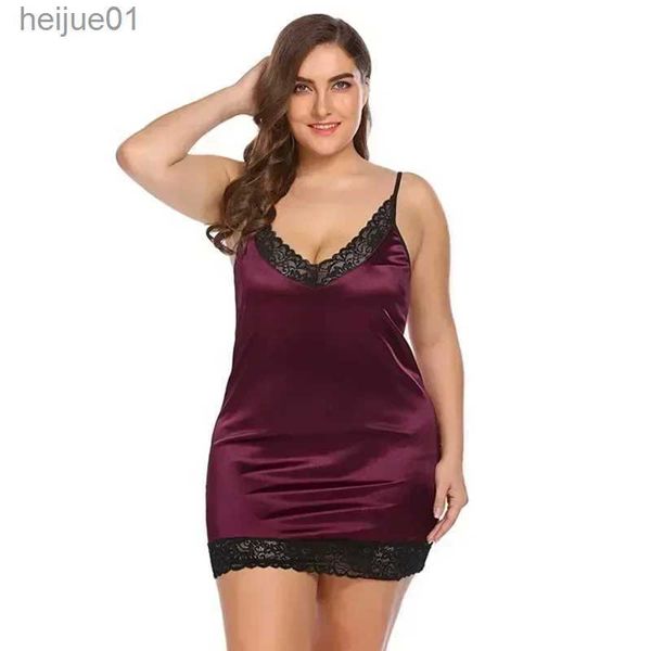 Conjunto Sexy Lingerie sexy com nádegas de renda drapeada sexy de tamanho grande envoltas em grandes pijamas transparentes vestidos de pijama (vários estilos disponíveis para uso 3XL-5XL) C24325