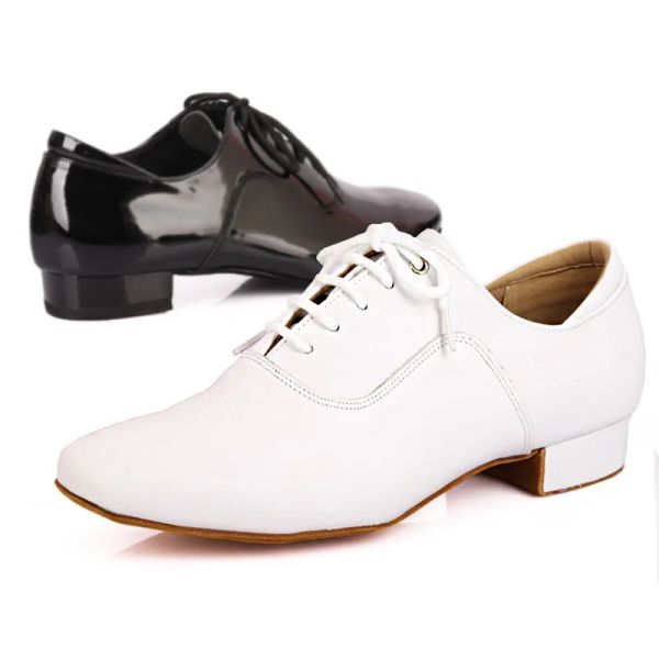 Sapatos BD Sapatos de dança Men Dancing Danom Branco Preto Profissional Sapatos de Valsa de Valsa de Balsa Macio W31 Frete grátis