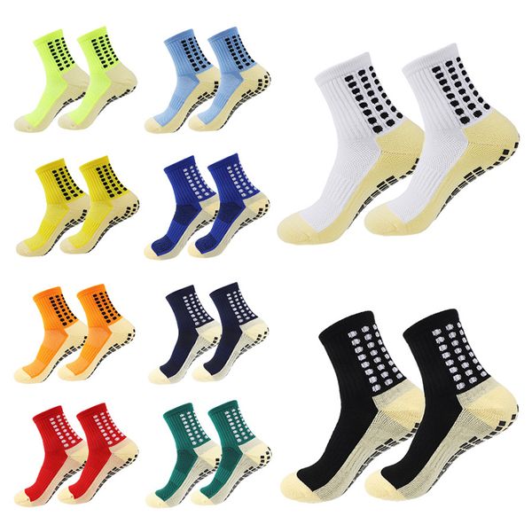 Calzini da calzini a presa sportiva in silicone calzini da calcio di gamma anti -slip per il pallacanestro da basket da uomo adulto