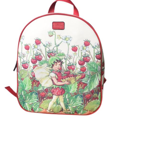 Дизайнерские детские Красивые сказочные рюкзаки с принтом Роскошные детские красные сумки на ремне с героями мультфильмов Классические подростковые повседневные рюкзаки A9943