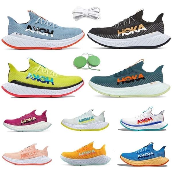 Sapatos de excedente de fábrica Carbon Running Shoes Hola Billowing Sail Festival Fuchsia Radiant Azul Coral Preto Fogo Vermelho Homens Mulheres Treinadores Esportes KDSHOES