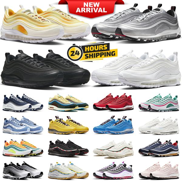 97 x Sean Wotherspoon MSCHF x INRI Jesus tênis masculino feminino 97s Black Bullet Leopardo vermelho Silver Bullet masculino esportivo 36-45