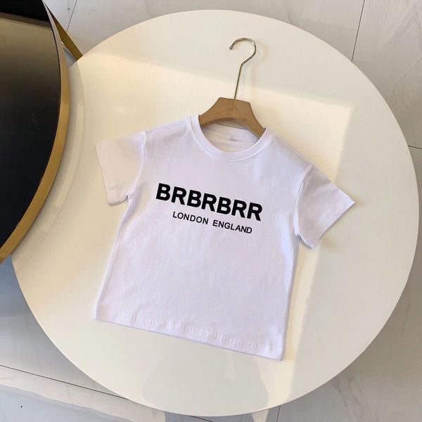 Childrens T-Shirt Boys Girls Sets Kinder Kurzarm Top Child Designer mit Buchstaben Schwarz Weiß Größe 90-160