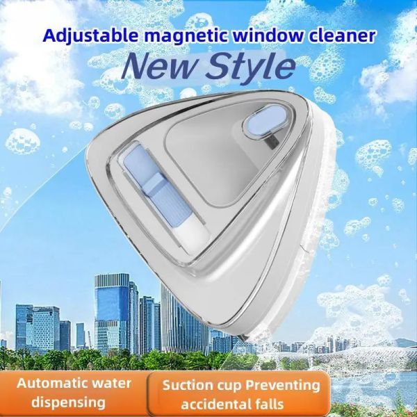 Reiniger Neuer Stil Einstellbare Magnetkraft Fensterreiniger Automatische Wasserabgabe Glasfensterbürste Haushaltsreinigungswerkzeuge