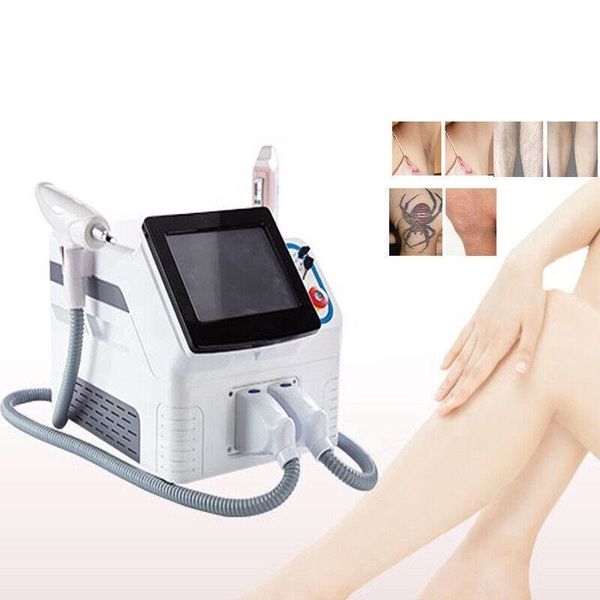 Tragbares 2-in-1-Q-Switch-IPL-Haarentfernungs- und Nd-Yag-Laser-Pigmentierungs-Tattooentfernungsgerät für Frauen und Männer