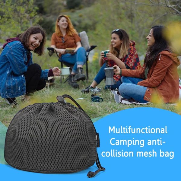 Bolsas de armazenamento Camping fogão fogão de tabela de tabela de protetora talheres portátil titular de bowling pratos de tigela de tigela de tigela para caminhadas churrasqueira churrasqueira churrasqueira