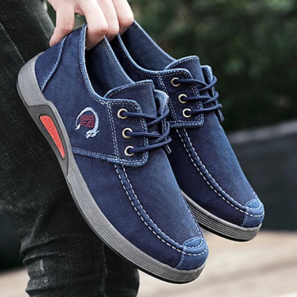 Sapatos de renda masculina Sapatos de lona Sapatos coreanos Casual Casual Breathweight Soakers Antislip Platform Sneakers Chaussures Pour Homme