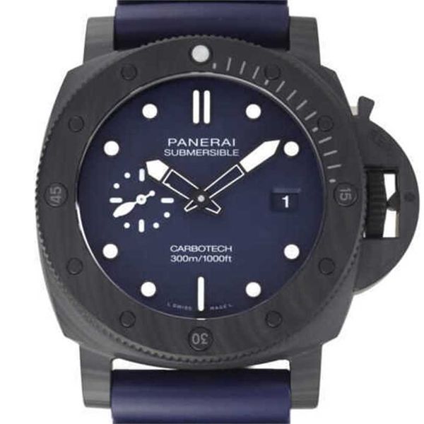 Paneraiss Погружные часы Paneraiss Swiss Watch Sneak Series Blue Pam01232 Мужские часыМеханические дизайнерские автоматические часы из нержавеющей стали