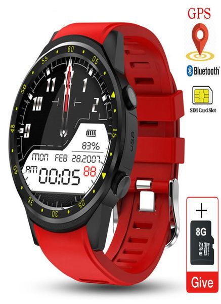 GPS Smart Watch da uomo con scheda SIM Fotocamera F1 Smartwatch Rilevamento della frequenza cardiaca Orologio sportivo collegato al telefono Android iOS Orologio4662817