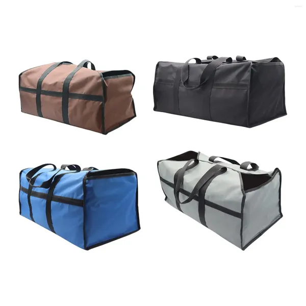 Borse portaoggetti Borsa porta tronchi Borsa resistente con manici per campeggio BBQ Barbecue Caminetto Accessori per stufe Legno