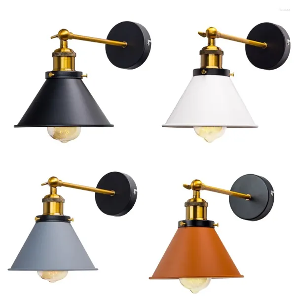 Lâmpada de parede vintage industrial arandela luzes wandlamp retro 110v-220v e27 interior quarto banheiro varanda barra lâmpadas corredor