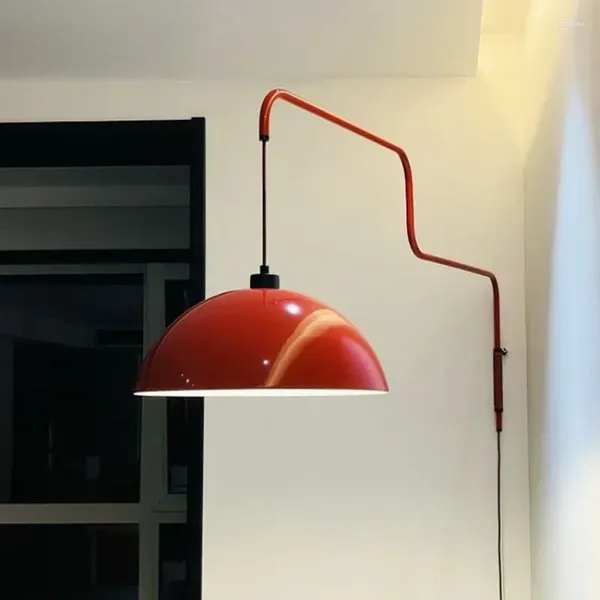 Lampada da parete Lampada a sospensione nordica per isola della cucina Braccio lungo regolabile Appeso Camera da letto Comodino Apparecchio per interni