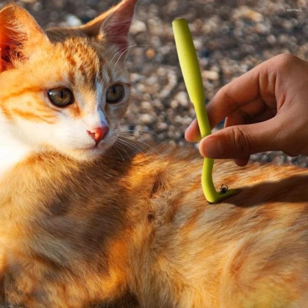 Vestuário para cães removedor de pulgas de gatos e animais de estimação 3 unidades/kit pinça de carrapatos ferramenta de puxar extrator de carrapatos acessórios de acessórios suprimentos