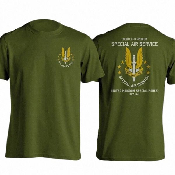 contatore Terrm T-shirt delle forze speciali d'élite del servizio aereo speciale dell'esercito britannico reale 41Kg#