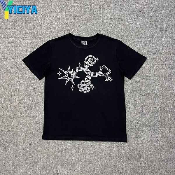 Yiciya camisetas adw marca de alta qualidade hip hop colheita topos mulher roupas japonês 2000s estilo y2k tees sol oversized tshirt 240313