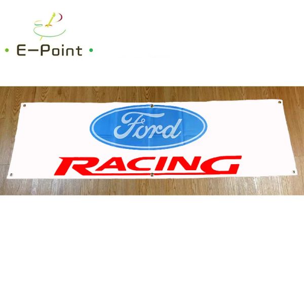 Accessori 130GSM 150D Materiale American Ford Racing Banner 1,5 piedi * 5 piedi (45 * 150 cm) Dimensioni per bandiera domestica Decorazione per interni ed esterni yhx245