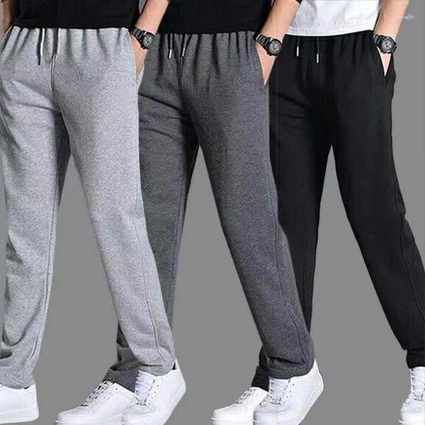 Calças masculinas Sportswear Fitness Casual Poliéster Mens Workout Skinny Sweatpants Calças Jogger