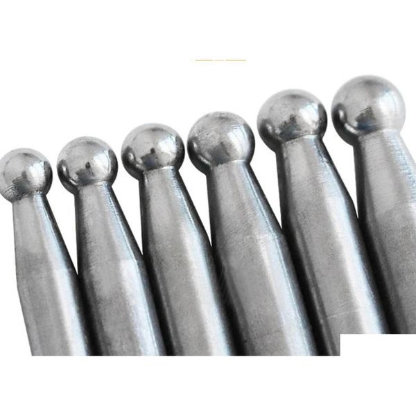 Andere Ausrüstungen 15 PCs Schmuck DAP Punches Set Edelstahl Block DIY -Handwerkswerkzeuge für Hine Drop Delivery Equipment OTR5X