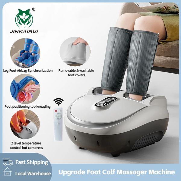 Máquina de massagem elétrica Rolo de amassamento 8D Airbag para assistência médica com aquecimento Massageador de bezerro multifuncional 240312